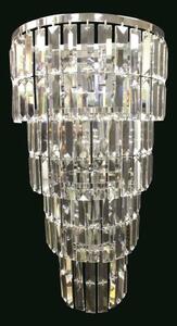 Impex CE20610/05/WB/CH Padua 5 Light Tiered Chrome Wall Light