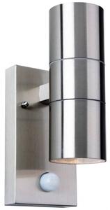 Firstlight 3429ST Colt Two Light Wall Light With PIR In Stainless Steel