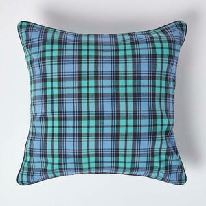 Homescapes Cotton Black Watch Tartan Cushion Cover, 60 x 60 cm