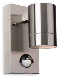 Firstlight 3428ST Colt One Light Wall Light With PIR In Stainless Steel
