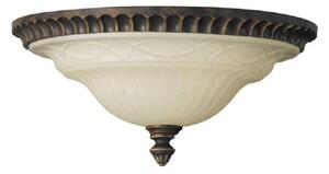 FE/DRAWINGRM/FA Drawing Room Walnut Flush Ceiling Light
