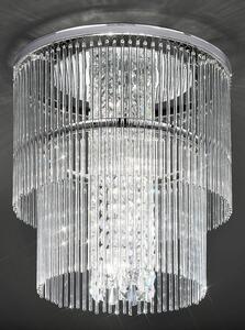 Franklite CF5725 Charisma Tiered Crystal Flush Ceiling Light