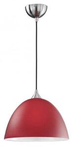 F2290/1/934 Glass 1 Light Medium Ceiling Pendant in Red