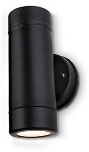 Firstlight 4904BK Ravel Two Light Outdoor Wall Light In Black Resin