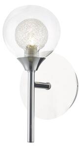Dar ZEK0750 Zeke One Light Wall Light With Spun Glass Interior Shade