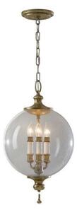 FE/ARGENTO/P Argento 3 Light Silver Leaf Finish Pendant
