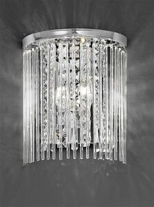 F2310/2 2 Light Chrome and Crystal Wall Light