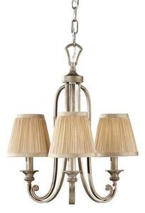 FE/ABBEY3 Abbey 3 Light Silver Sand Finish Mini Chandelier
