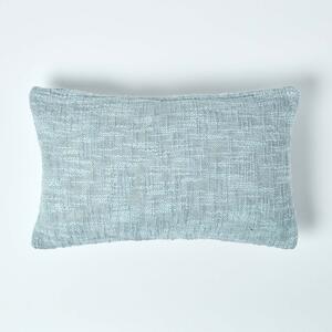 Homescapes Nirvana Cotton Grey Rectangular Cushion Cover, 30 x 50 cm