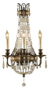 FE-BELLINI-W3 Bellini 3 Light Bronze & Crystal Wall Light