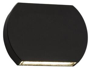 Dar VUL2137 Vulcan Two Light Outdoor LED Wall Light In Grey