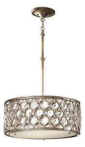 FE/LUCIA/B Lucia 3 Light Burnished Silver Ceiling Pendant