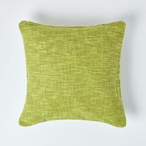 Homescapes Nirvana Cotton Green Cushion Cover, 45 x 45 cm