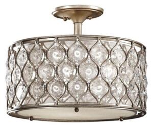 FE/LUCIA/SF Lucia 3 Light Burnished Silver Semi Flush Light