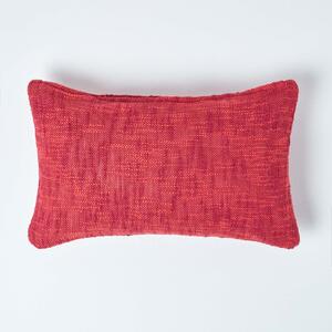 Homescapes Nirvana Cotton Orange Rectangular Cushion Cover, 30 x 50 cm