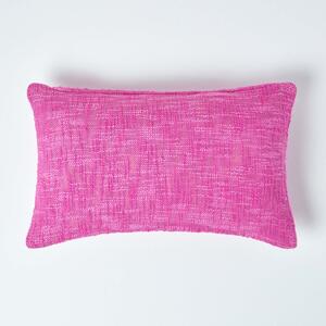 Homescapes Nirvana Cotton Pink Rectangular Cushion Cover, 30 x 50 cm