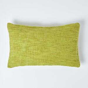 Homescapes Nirvana Cotton Green Rectangular Cushion Cover, 30 x 50 cm