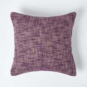 Homescapes Nirvana Cotton Mauve Cushion Cover, 60 x 60 cm