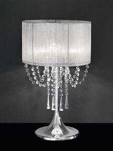 T970 3 Light Chrome and Crystal Table Lamp