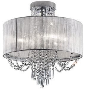 F2303/6 6 Light Semi Flush Crystal Pendant