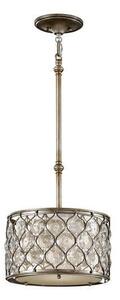 FE/LUCIA/P/C Lucia 1 Light Burnished Silver Ceiling Pendant