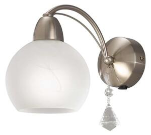 Franklite Thea FL2277/1 1 Light Satin Chrome & Crystal Wall Light