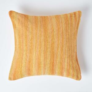 Homescapes Cotton Chenille Tie Dye Rust Cushion Cover, 45 x 45 cm