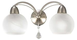 Franklite Thea FL2277/22 Light Satin Chrome & Crystal Wall Light
