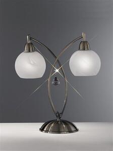 Franklite Thea TL908 2 Light Modern Bronze & Crystal Table Lamp