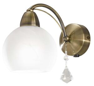 Franklite Thea FL2278/1 1 Light Modern Bronze & Crystal Wall Light