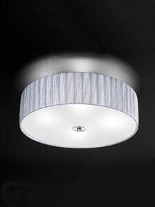 F2283/4 Large Satin Nickel and Silver Flush Ceiling Light