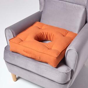 Homescapes Orange Medical Armchair Booster Cushion for Pressure Relief