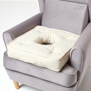 Homescapes Cream Medical Armchair Booster Cushion for Pressure Relief