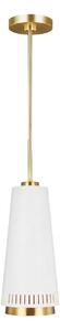 FE-CARTER-P-A-MW Carter 1 Light Ceiling Pendant In Matte White - Dia: 203mm