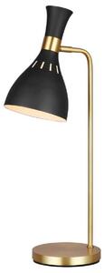 FE-JOAN-TL-MB Joan 1 Light Table Lamp In Midnight Black And Burnished Brass