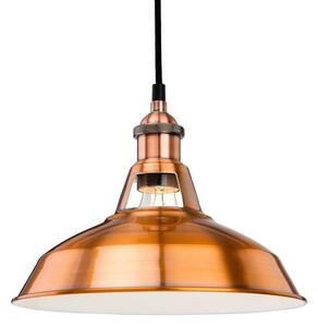 Firstlight 4867CP Albany One Light Ceiling Pendant Light In Brushed Copper
