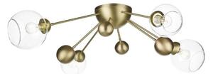 David Hunt Lighting COS5840 Cosmos 4 Light Semi Flush Ceiling Light In Butter Brass