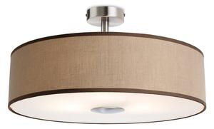 Firstlight 4887TA Madison Three Light Semi Flush Ceiling Light In Taupe