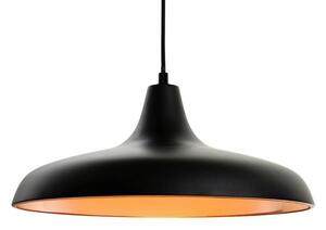 Firstlight 4854BL Curtis One Light Ceiling Pendant Light In Matt Black With Copper Inside