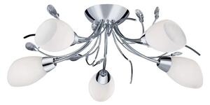 Searchlight 1765-5CC Gardenia Chrome Flush 5 Light Ceiling Light