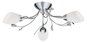 Searchlight 1763-3CC Gardenia Chrome Flush 3 Light Ceiling Light