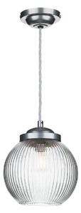 David Hunt Lighting HEN0146 Henley 1 Light Ceiling Pendant In Satin Chrome