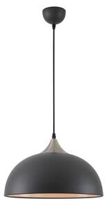 Tetbury 1 Light Ceiling Pendant In Sand Black, Satin Nickel And White