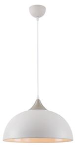 Tetbury 1 Light Ceiling Pendant In Sand White, Satin Nickel And White