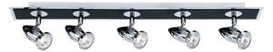 Searchlight 7495 Comet 5 Light Black /Chrome Ceiling Spotlight