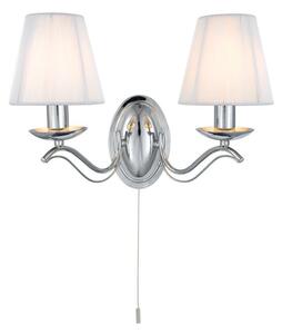 Searchlight 9822-2CC Andretti Traditional Chrome Double Wall Light