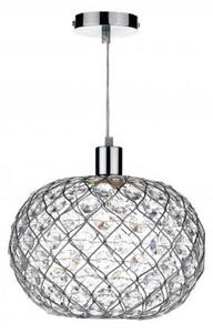 JUA6550 Juanita Small Easy Fit Ceiling Pendant With Chrome Finish - Dia: 280mm