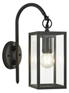 Box 1 Light Exterior Downward Wall Light In Graphite Black