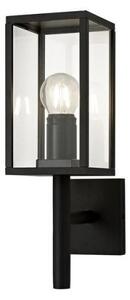 Box 1 Light Exterior Upward Wall Light In Graphite Black