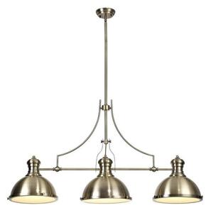 Albany 3 Light Ceiling Pendant In Antique Brass